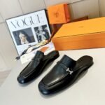 Hermes Lena Mule Black H241037Z 02350 - Image 3