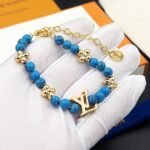 Louis Vuitton Turquoise Pearl Bracelet Blue - Image 6