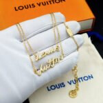 Louis Vuitton Lv Script Necklace Gold M03263 - Image 9
