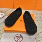 Hermes Lazy Loafer Black H252020Z 02395 - Image 3