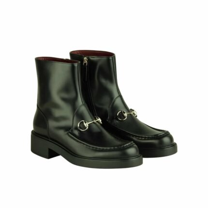 Gucci Women’s Horsebit Boot Dark Green