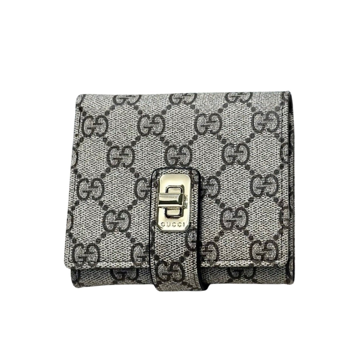 Anh-thumbnail-5-6 Gucci Ophidia Short Wallet Canvas Grey 11Cm - Image 1