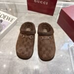 Gucci Women Mule With Horsebit Dark Brown Gg 836057 Aae27 2042 - Image 2