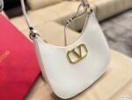 Valentino Stud Sign Calfskin Hobo Bag In White 1W2B0K69Eimi16 - Image 8