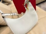 Valentino Stud Sign Calfskin Hobo Bag In White 1W2B0K69Eimi16 - Image 3