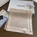 Chanel Coco Signature Silk Scarf In Beige 70Cm - Image 2
