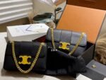 Celine Medium Celine Victoire Bag In Supple Calfskin Black 23Cm 115853Fdu 38No - Image 2