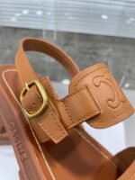Celine Clea Triomphe Sandal In Calfskin Vegetal Tanning 352473778C04Lu - Image 5