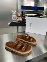 Celine Slides Tippi In Vegetal Brown 352343766C 04Lu - Image 4