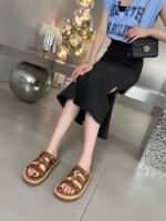 Celine Slides Tippi In Vegetal Brown 352343766C 04Lu - Image 7
