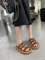 Celine Slides Tippi In Vegetal Brown 352343766C 04Lu - Image 9