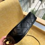Chanel Hobo Handbag Gold Tone Metal Black 23Cm As4666 - Image 5