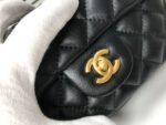 Chanel Flap Bag Mini Cc Rectangular Pearl Crush Gold Black 20Cm As1787 B18602 94305 - Image 6