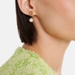 Gucci Blondie Resin Pearl Earrings In Yellow Gold Tone Metal 797497 Jcf27 8062 - Image 7