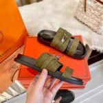 Hermes Jackson Sandal Tundra Green H242948Zh1R420 - Image 2