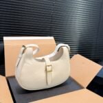 Saint Laurent Le Fermoir Hobo Bag White 24Cm - Image 2