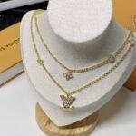 Louis Vuitton Lady Lv Necklace Gold Tone M01845 - Image 3