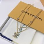 Louis Vuitton Lady Lv Necklace Gold Tone M01845 - Image 2