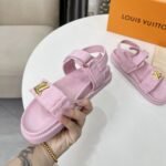 Louis Vuitton Lv Sunset Flat Comfort Sandal Rose 1Adidb - Image 4