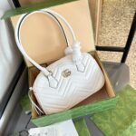 Gucci Marmont Small Top Handle Bag White 25Cm - Image 2