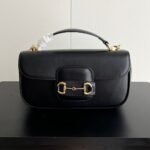 Gucci Horsebit 1955 Small Top Handle Bag Black 22Cm ‎815206 Aaefh 1000 - Image 2