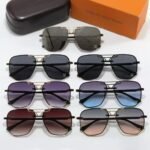 Louis Vuitton Prestige Aviator Sunglasses Black With Gold - Image 3