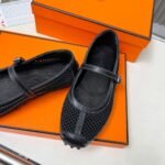 Hermes Kichu Ballet Flats Black H251170Z 7K380 - Image 5