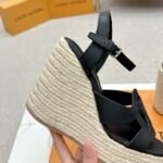 Louis Vuitton Lv Isola Wedge Sandal Noir 1Aci88 - Image 5