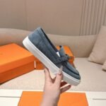 Hermes Game Slip On Sneaker Blue - Image 4