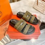 Hermes Jackson Sandal Tundra Green H242948Zh1R420 - Image 3