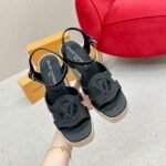 Louis Vuitton Lv Isola Wedge Sandal Noir 1Aci88 - Image 2