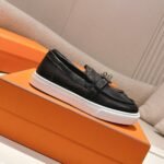 Hermes Game Slip On Sneaker Noir H231015Z 02370 - Image 5