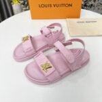 Louis Vuitton Lv Sunset Flat Comfort Sandal Rose 1Adidb - Image 2