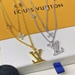 Louis Vuitton Lady Lv Necklace Gold Tone M01845 - Image 5