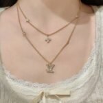 Louis Vuitton Lady Lv Necklace Gold Tone M01845 - Image 7