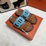 Hermes Extra Sandal Mineral Blue And Natural H222301Z 6H345 - Image 4