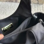 Prada Re Nylon And Nappa Leather Mini Bag With Bow Black 20Cm 1Bc241 Rp0C F0002 V Oxo - Image 4
