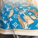 Louis Vuitton Monogram Gradient Square Scarf In Blue 90Cm M76777 - Image 2