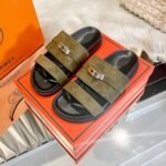 Hermes Jackson Sandal Tundra Green H242948Zh1R420 - Image 5