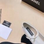 Chanel Square Toe Ballet Flats Black White - Image 4