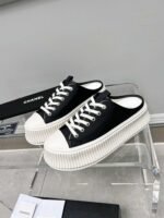 Chanel Platform Shoes Black - Image 4