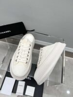 Chanel Platform Shoes Cream - Image 4
