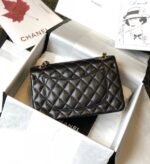 Gift Set: Chanel Medium Flap Bag Black And Cat Eye Sunglasses Acetate And Nylon Black - Image 4