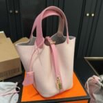 Hermes Picotin Lock 18 Pocket Bag Light Pink 18Cm - Image 5