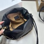 Loewe Medium Flamenco Purse In Mellow Nappa Black 30Cm A411Fcrx02 1100 - Image 7