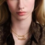 Louis Vuitton Lv Script Necklace Gold M03263 - Image 10