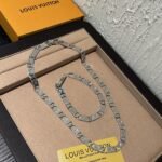 Louis Vuitton Monogram Tied Up Necklace Silver M00919 - Image 5