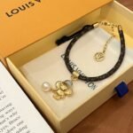 Louis Vuitton Vivienne Bracelet Monogram Gold Brown M8218Z - Image 6