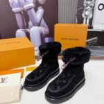 Louis Vuitton Cortina Ankle Boot Black 1Aiuel - Image 5