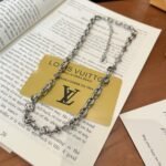 Louis Vuitton Lv Sailor Medium Chain Necklace Silver M03189 - Image 4